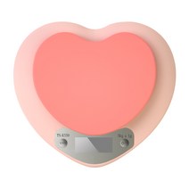 전자저울 주방저울 베이킹 저울 고정밀도 충전식 5kg, 핑크