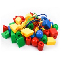 창의력 집중력 끈기 발달 장난감 완구 도형 실꿰기