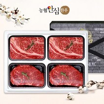 [농협안심한우]한우선물세트 구이정육4호 1.2kg (등심2팩 불고기2팩), 없음