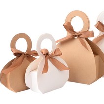 유치원 선물 리본 상자 케이스 20개 크리스마스 선물포장 예쁜상자 답례품, 대 - 화이트