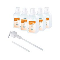 5x500ml 슐케 에셈탄건성 스킨밤 스킨로션 크림 무염료 + 1x 투약 펌프 schülke 426322