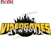 레트로 아케이드 게임 자동차 스티커 장식 X-Box RV 모토 크로스 레이싱 노트북 헬멧 벽, 13 은_05 Length 38cm