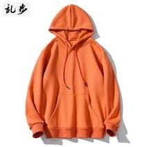 하나 사면 무료 단색 후드 긴팔 티셔츠 남성 트렌디 브랜드 ins 한국어 버전 트렌디 올 매치 커플 플러스 사이즈 캐주얼 스웨터