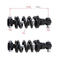 오토바이쇼바 쇼바 서스펜션 호환 smartgyro speedway v2.0 e 자전거 125mm 스프링 리어 쇼크 업소버 750lb 스프링 리어 쇼크 유니버설