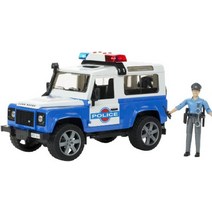[브루더 장난감] Bruder Land Rover Defender Station Wagon Police Vehicle with Policeman and Accessories [並行輸入品]