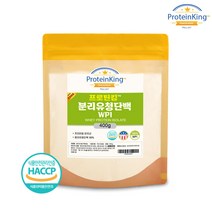 (프로틴킹) 분리유청단백분말 WPI 400g - 프리미엄 미국산 분리유청단백 99%, 1개