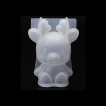 실리콘몰드 - 앉은 사슴 3d