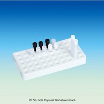 냉동 폴리프로필렌 워크스테이션 랙 바이알랙 50홀, 워크스테이션 랙 (5/Pk)