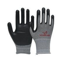 한우 히트그립 400 NBR 에어폼 코팅 장갑 스마트폰 터치 물류 포장 작업 안전, L