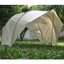 캠프타운 터널타프 대형 타프 쉘터 렉타타프 그늘막, 아미 그린 실버
