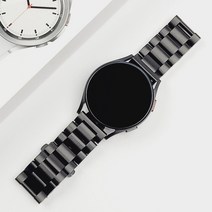 와니즈 갤럭시 워치 5 4 프로 클래식 2 호환 메탈 스트랩 + 길이 조절 공구, 블랙, 20mm