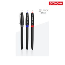 동아 큐스틱 볼펜 0.5mm 1타스 12입, 블루