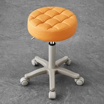미용의자 바퀴 보조의자 작은 풋 스툴 원형 의자, 공식 표준, 오렌지색