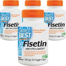 닥터스베스트 피세틴 100mg 베지 캡, 30개입, 4개