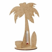 기타 MDF DIY 온도계 [야자수] 100개[낱개수량확인]