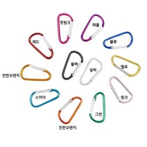 바나나랜드 애플 에어팟 프로 케이스 실리콘, 카라비너(그린), 카라비너키링