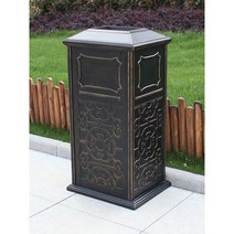 대형 쓰레기통 업소용 재떨이 화장실용 카페 휴지통, I