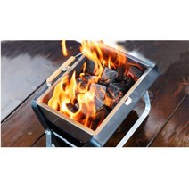 와이즈랩 캠핑 화로대 바베큐 그릴 꼬치구이 차박 캠핑 화롯대 불멍 화로