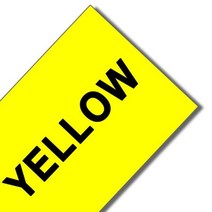 Unistar 18055 18053 18056 열 수축 튜브 라벨 테이프 DYMO Rhino 메이커 5200 6000 4200 6500 12mm 18051 18054 호환, 24mm, Black on Yellow