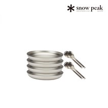 [해외]스노우피크 티타늄 다이닝 4 세트 STW-002T-SET, 단품, 4개