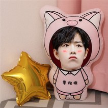샤오잔 굿즈 캐릭터 쿠션 베게 스타 응원 선물 17종, 4, 35cm(단면)