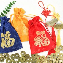 전통 복주머니(색상선택) - 엽전꾸러미 보관 명절선물 외국인선물 부모님용돈 포장, 복주머니(보라)