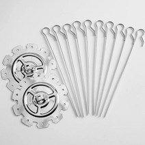 바베큐 케이지 스테인리스 피크닉 회전 휴대용 바비큐 그릴, 20cm