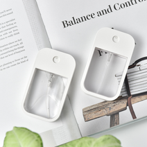 휴대용 포켓 스킨 향수 스프레이 공병 미스트 용기, 추가 화이트 실리콘 (공병 미포함)