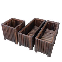 정원 마당 원목 울타리 화분 테라스 화단 전원주택 꾸미기 지지대 펜스, 100 * 40 * 40 두께 2.5cm