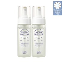 해피바스 마이크로미셀라 솝베리 버블폼 2입옵션 모음, 01 트러블 케어 버블 폼 150ml 2개
