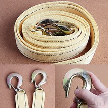 차량용 5톤 견인로프 4M 재난용품 안전물품 견인고리, 1개