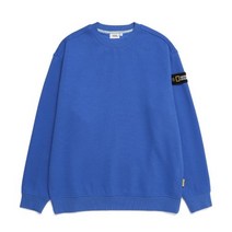 정품 내셔널지오그래픽 N224USW901 스탠다드 벨룩스 세미 오버핏 기모 맨투맨 티셔츠 BLUE