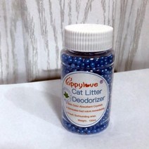 고양이 배변 데오도란트 비즈 100g 화장실 용품 청소 애완 동물 배설물 냄새 흡수 레몬, Mint flavor+100g