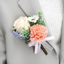 카네이션 코사지 고급 자석형 (8컬러), 05 파스텔핑크