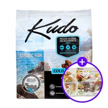 쿠도 콜드프레스 LID 자연산 생선 그레인프리 독 소화가 잘되는 강아지 사료 어덜트 2.5kg [300g 간식 2개 사은품 증정]