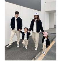 QZZ0025 엄마랑 아들 봄가을 간절기 백포인트 집업 점퍼 조거바지 세트 모자 모녀 맘커플 패밀리룩 등하원룩