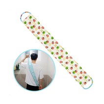 해피코튼 국산 인견 롱때타올 등밀이 목욕 때타올 롱 때수건, 1개, 토마토