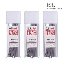 기계식 연필 리드 2B/HB 막대 자동 코어 리필 사무실 학교 미술 스케치 드로잉 용품 300/0.5mm 0.7 피스, 01 0.5-HB