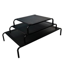 애완동물 애묘 해먹 침대 반려동물 통풍 침대, 스틸 프레임 + 메쉬  L