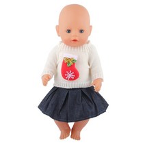 솜인형옷 무속성 솜인형 신제품 귀여운 양모 산타 클로스 나무 엘크 인형 의류 세트 43 Cm 미국 18 인치 장난감 선물, 13 CL-0329-1