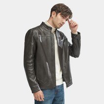 (역시즌)MIK 남성 하이넥 양가죽자켓