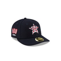 ERA 남성 뉴에라 네이비 휴스턴 애스트로스 7월 4일 온필드 로우 프로파일 5950핏 모자