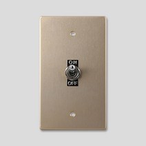토글 스위치 1구 골드, 1개