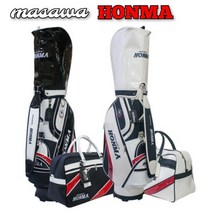 혼마 마사와 국내제작 애나멜 골프백 보스턴백세트+골프우산, 화이트