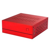 2021 새로운 B01 미니 ITX 컴퓨터 케이스 섀시 알루미늄/유리 서류 가방 데스크탑 PC 인클로저, Aluminum B