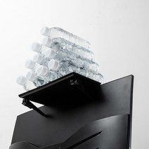 모니터선반 다용도받침대 셋톱박스숨김 공간활용 책상정리 블랙 사각형