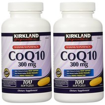 커클랜드 CoQ10 300mg 100젤 2팩
