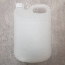 HDPE 4.2리터 용기(사각 라운드형) 말통 대용량 용기 리필 소분 식품 약품 세제 소독제 보관, 반투명 용기+검정 캡