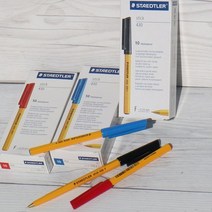 스테들러 독일산 Stick F 옐로우 유성볼펜 1다스, 쿠팡 F-9 블랙, 쿠팡 본상품선택