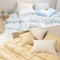 윤스홈 감성듬뿍 체크 차렵이불 슈퍼싱글 4colors